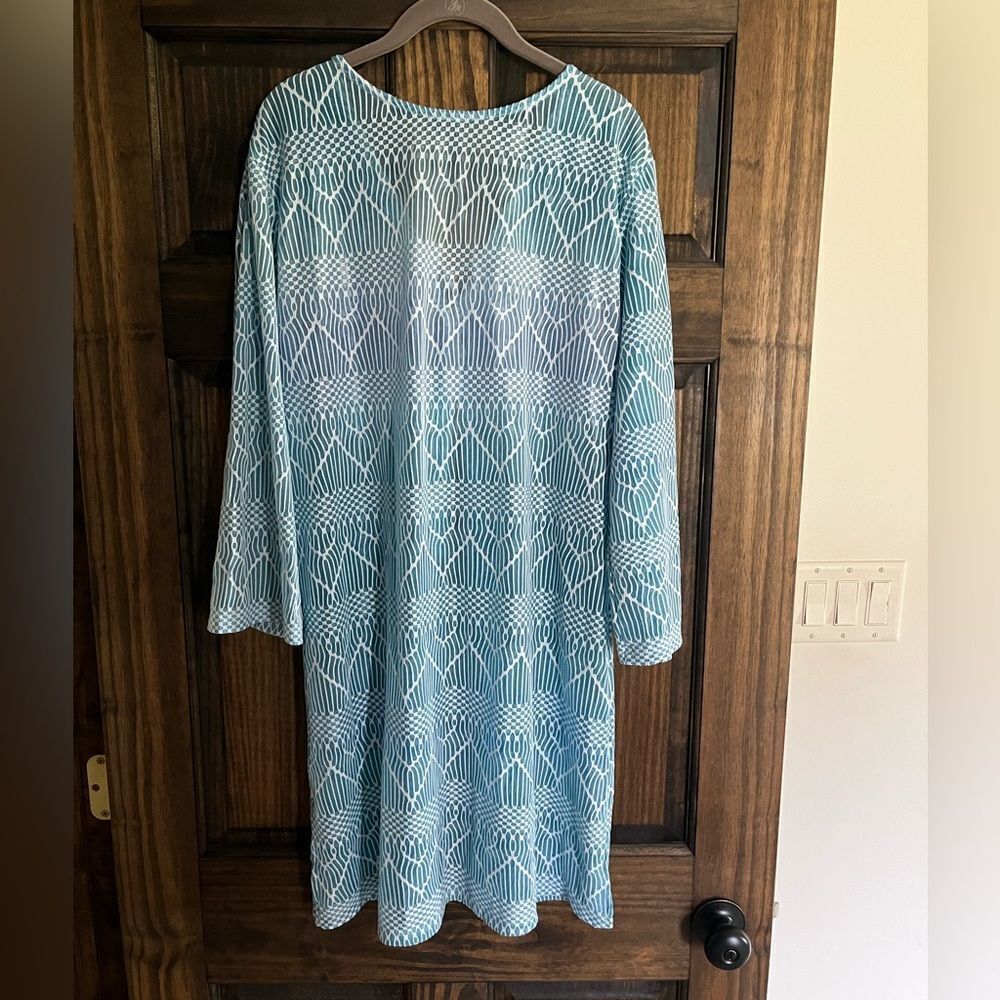 Lace up Swim Cover Up Tunic Bathing suit Cover Up Size XX Large PortaCruz Macy’s - Picture 3 of 3